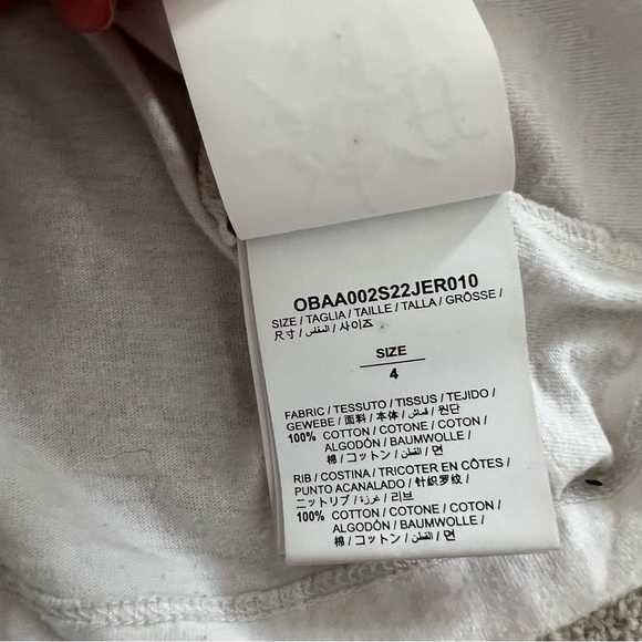 Burberry Deer Printed Graphic Tee Shirt Size 4 - Picture 5 of 6